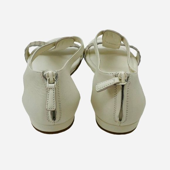 Cole Haan White and Gold Sandals - Picture 7 of 9